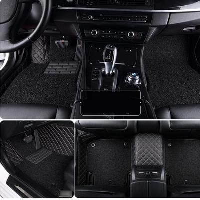 THẢM SÀN Ô TÔ 7 CHỖ DA CARBON 5D KIỂU 360